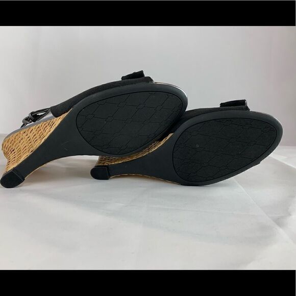 NICKELS SOFT Black sliver trim Slingback… - Picture 4 of 9